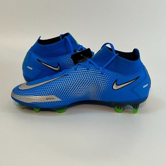 Nike Men's Phantom GT Elite DF FG CW6589-401 Blue Lace Up Soccer Cleats Size 7 6 - Picture 5 of 9